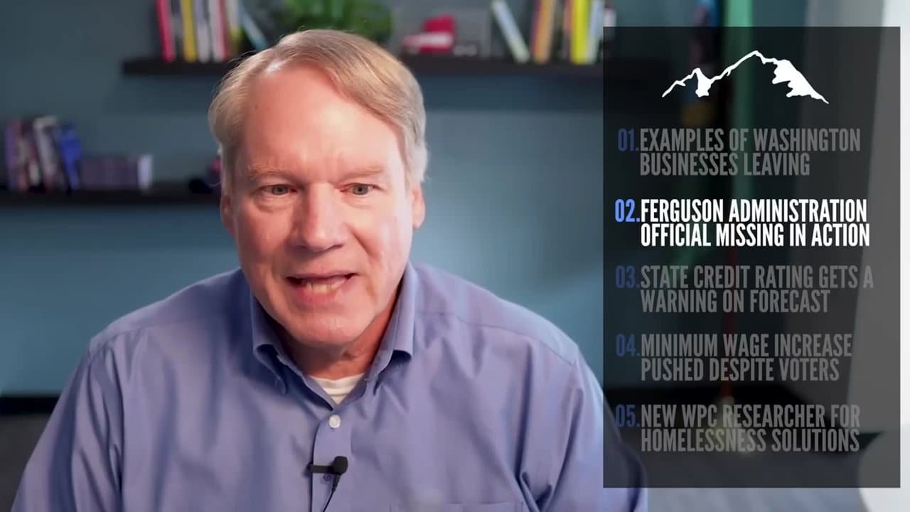 THUMBNAIL IMAGE: Washington's Economic Forecast Blinks Red